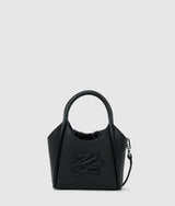 KarlLagerfeld Kautograph Patch Mini Tote Bag Black-Nickel