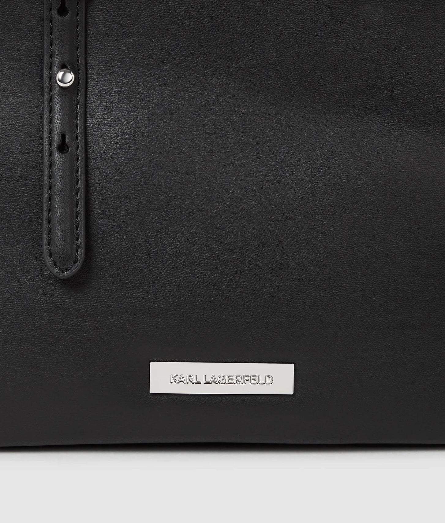 KarlLagerfeld Ikon Smooth Small Tote Bag Black