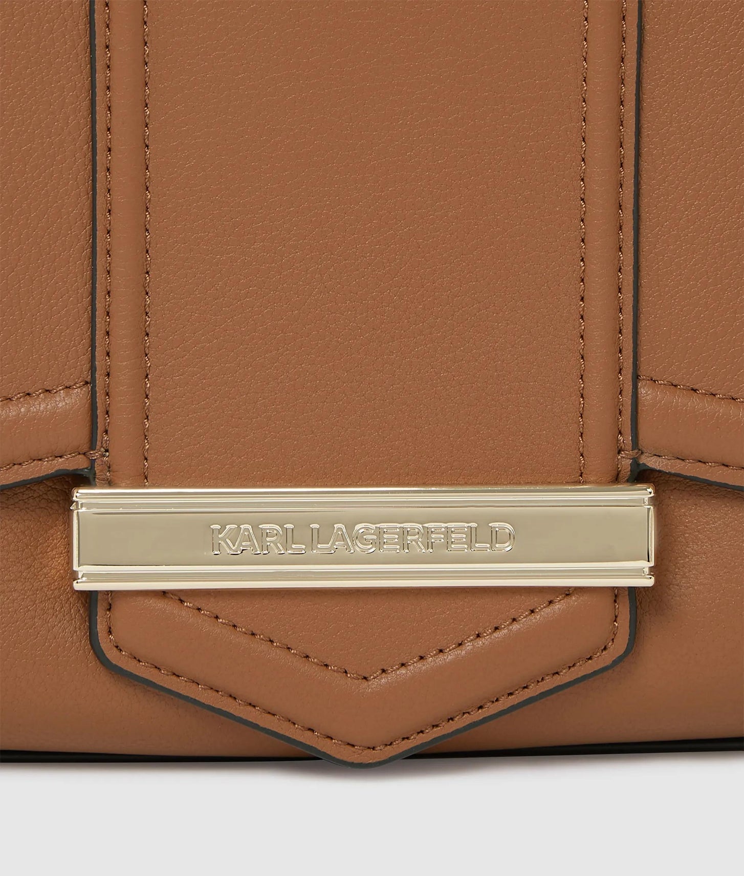 KarlLagerfeld Knova Medium Crossbody Bag Dark Tan