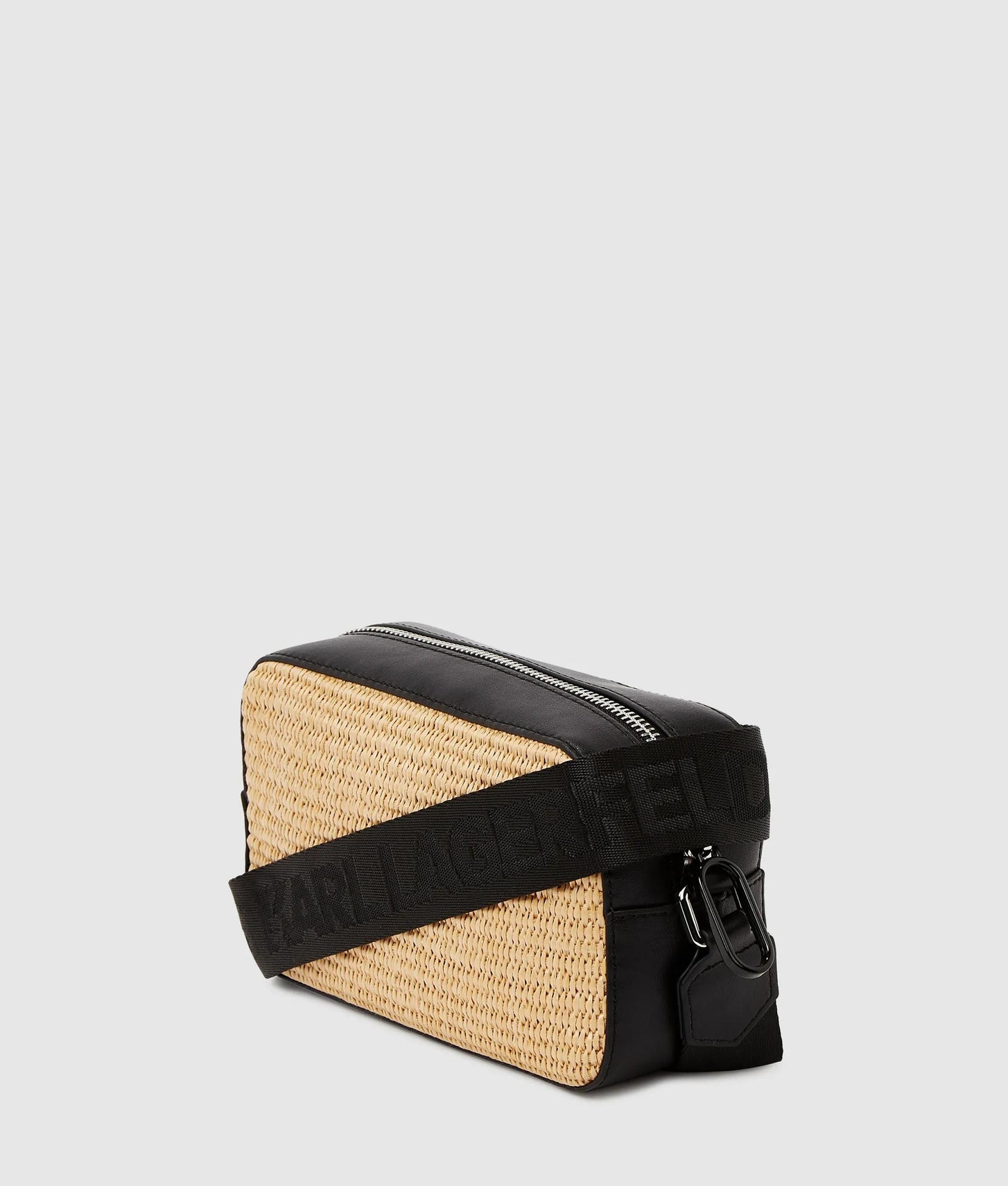 KarlLagerfeld Woven Camera Bag Natural