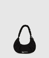 KarlLagerfeld Gathered Small Hobo Bag Black