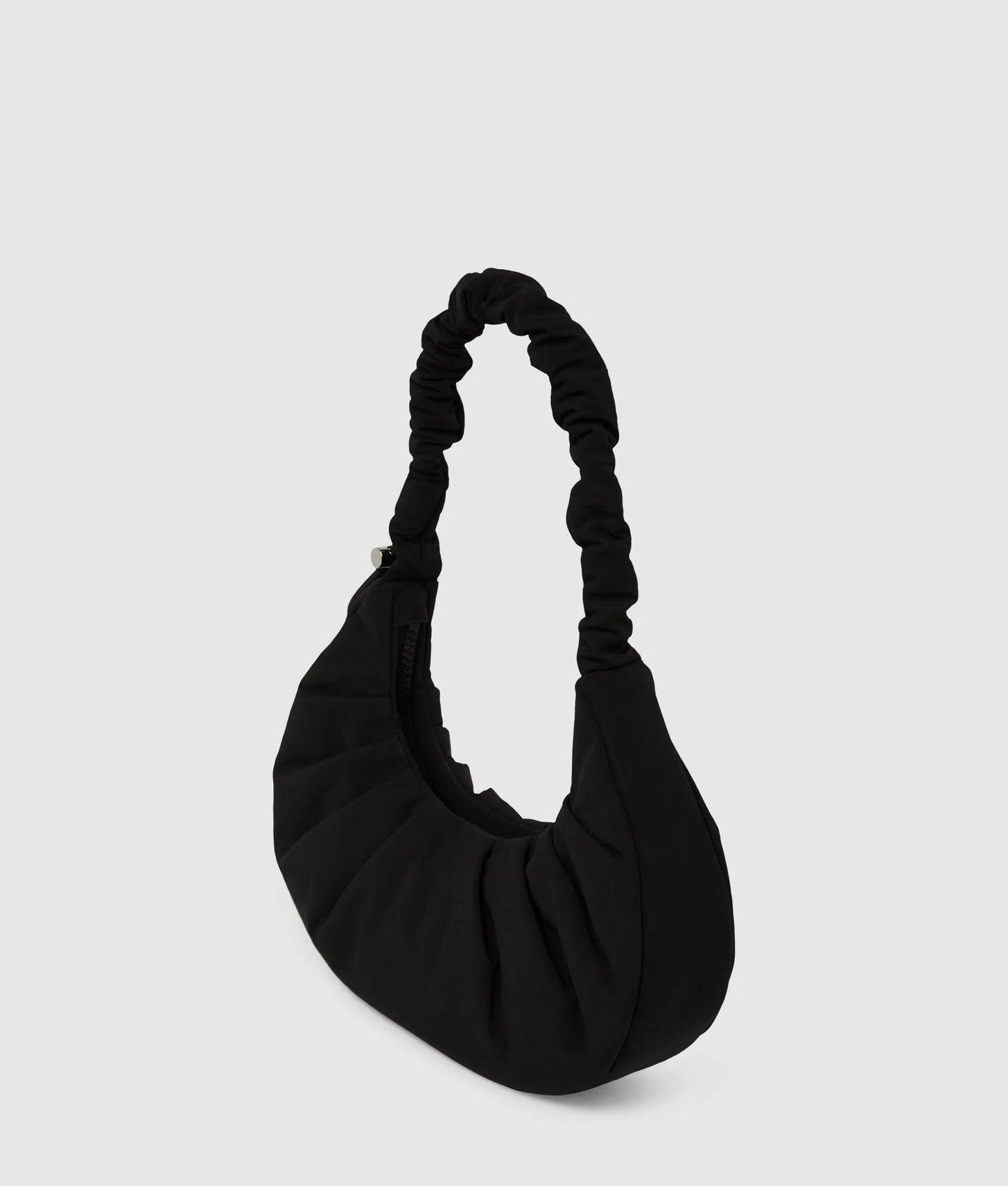 KarlLagerfeld Gathered Small Hobo Bag Black