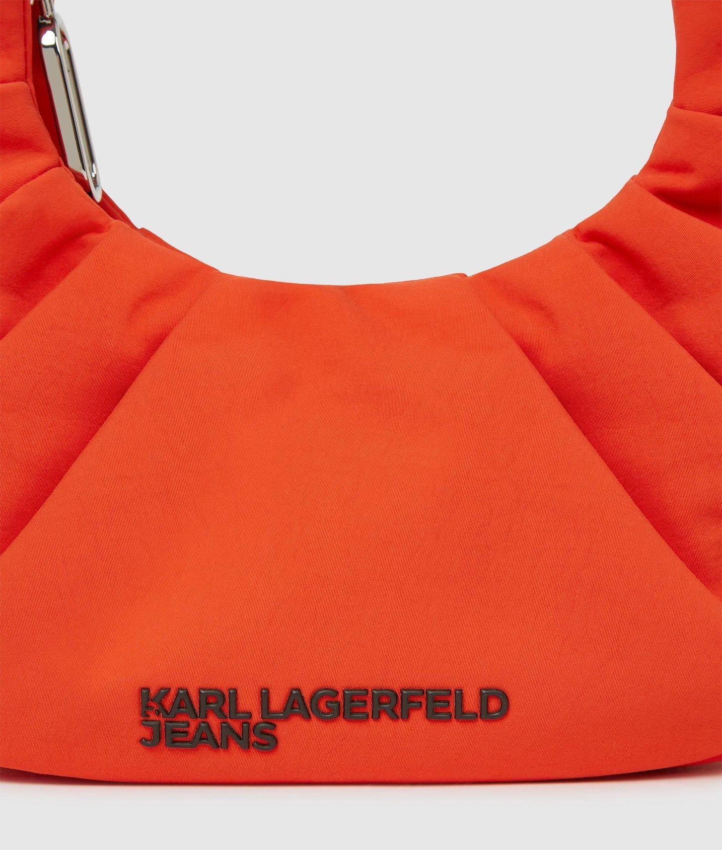 KarlLagerfeld Gathered Small Hobo Bag Grenadine