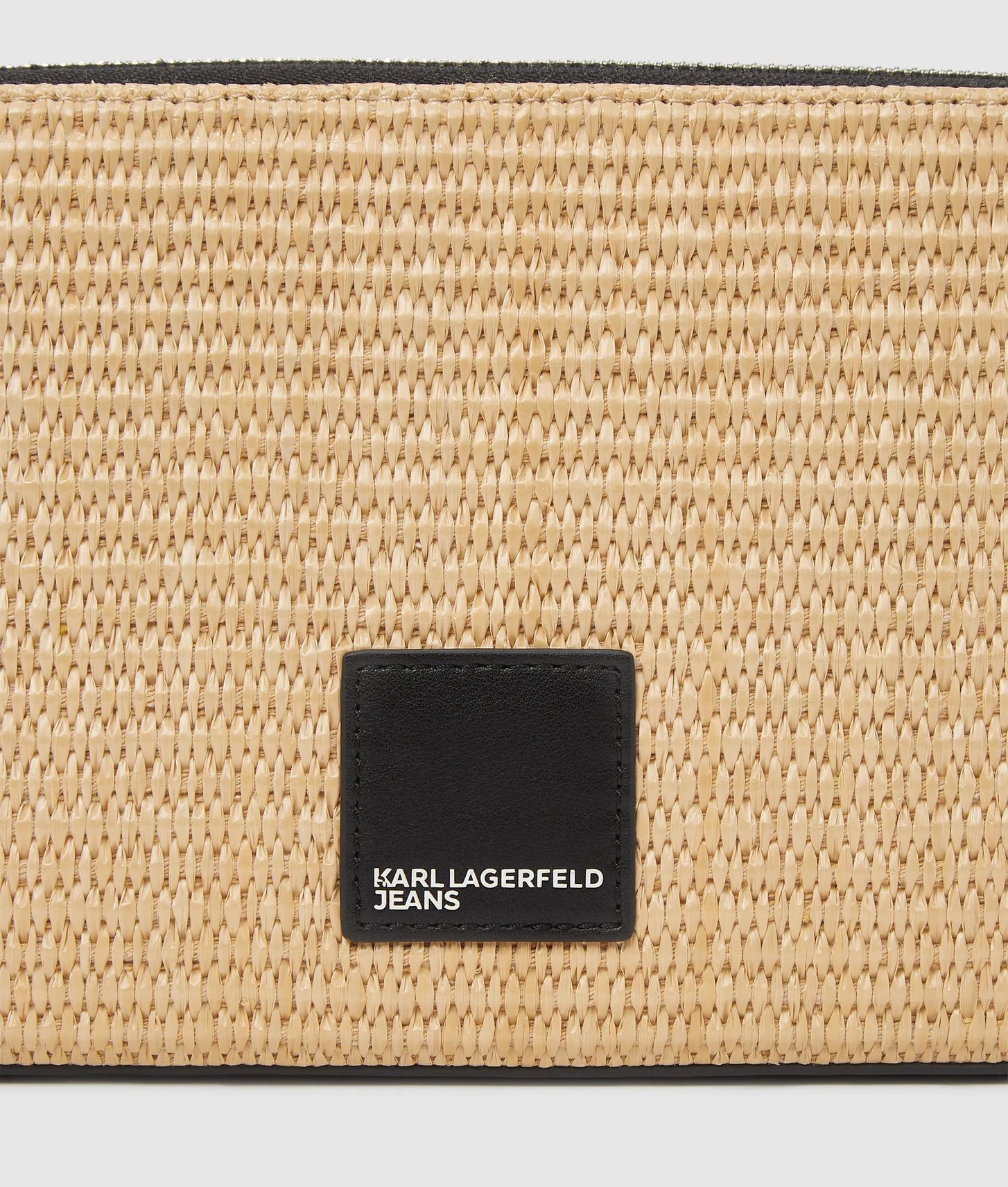 KarlLagerfeld Woven Convertible Pouch Natural