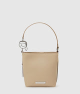KarlLagerfeld Ikon Smooth Bucket Bag Safari