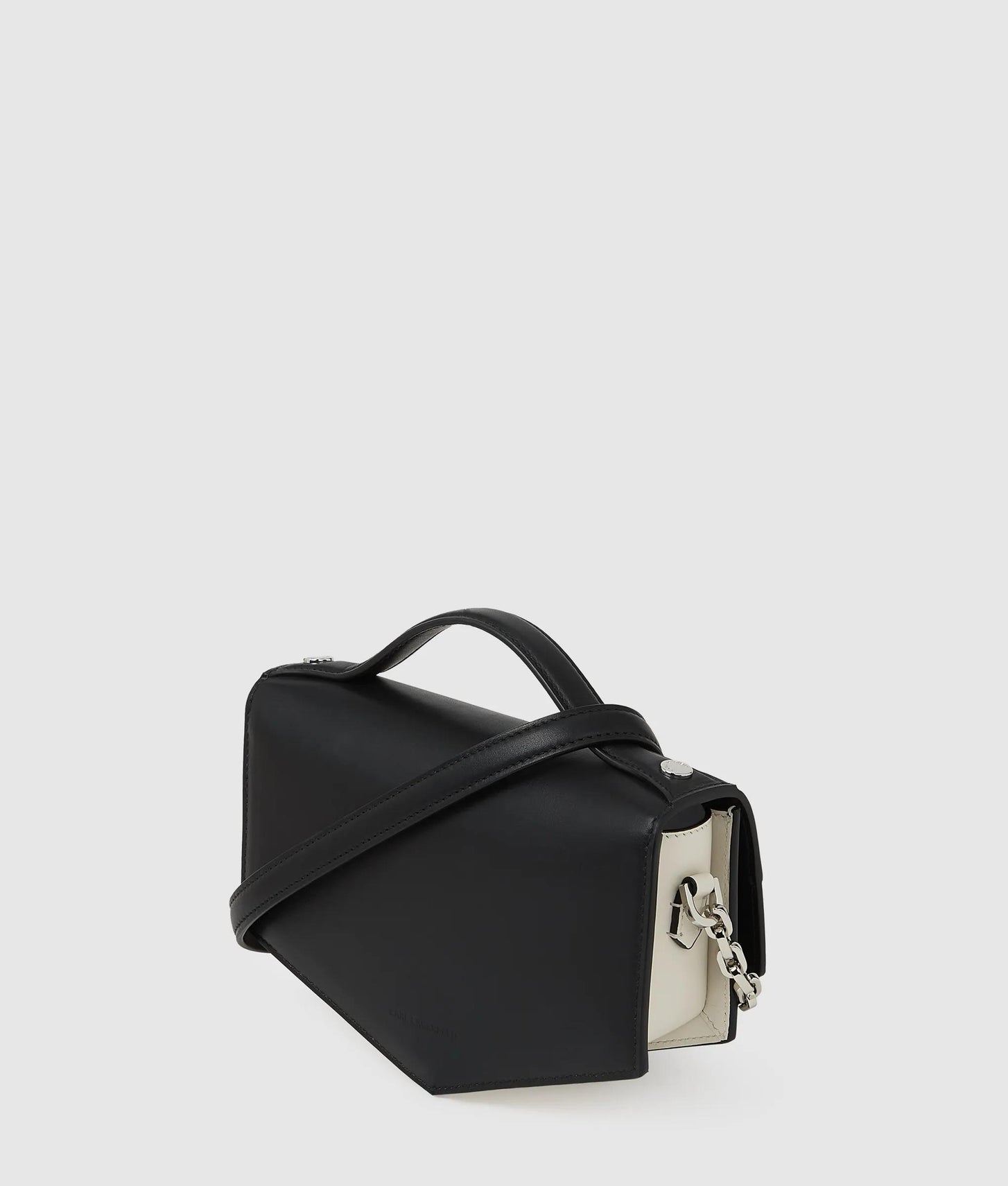KarlLagerfeld Kl Studio Autograph Monochrome Crossbody Bag Black/White
