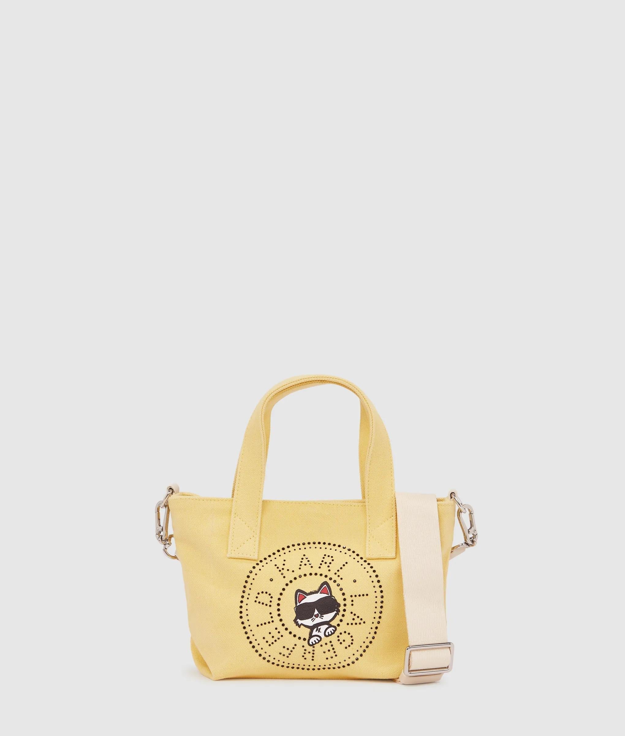 KarlLagerfeld Ikon Circle Choupette Rhinestones Shopper Sunlight