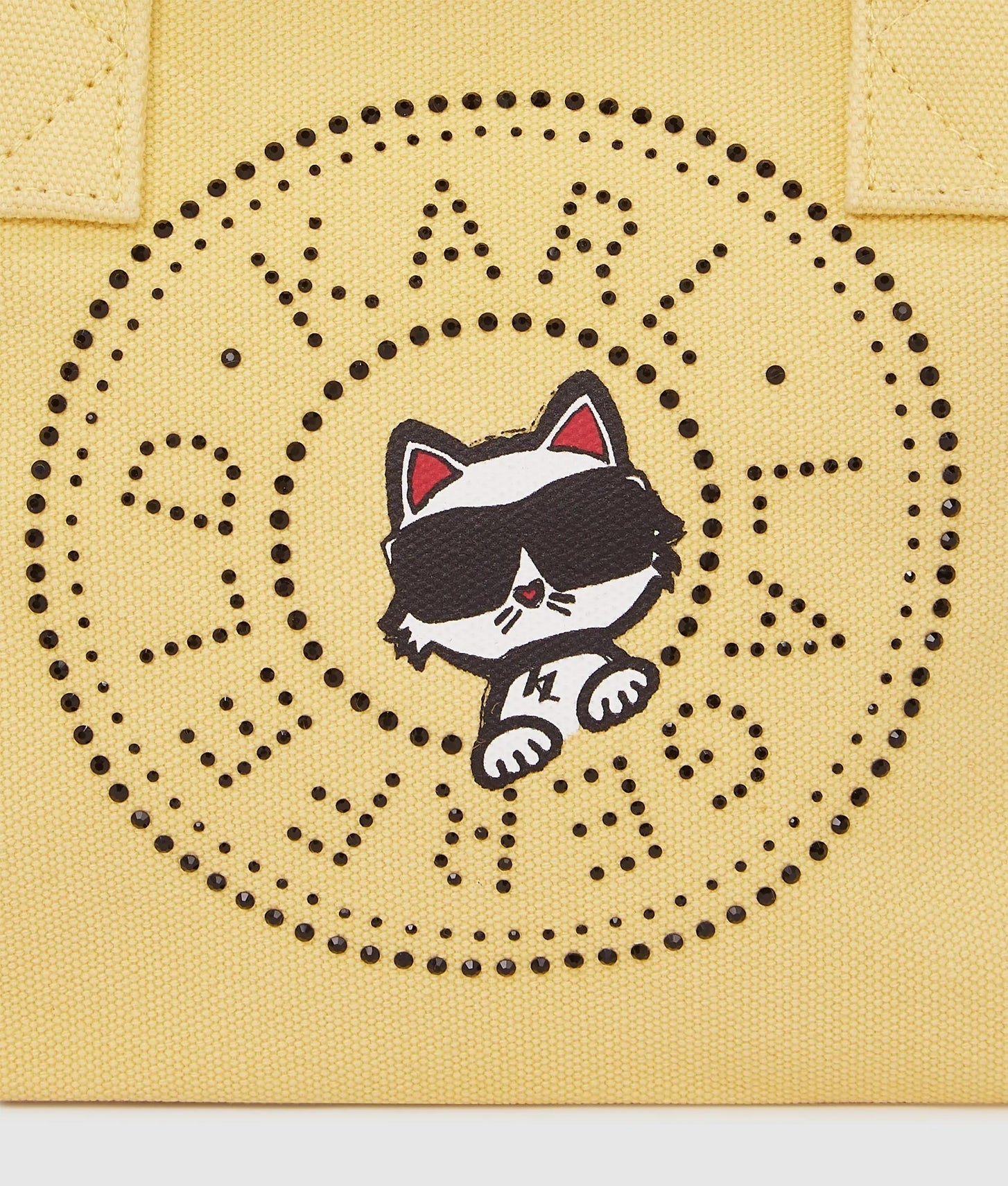 KarlLagerfeld Ikon Circle Choupette Rhinestones Shopper Sunlight