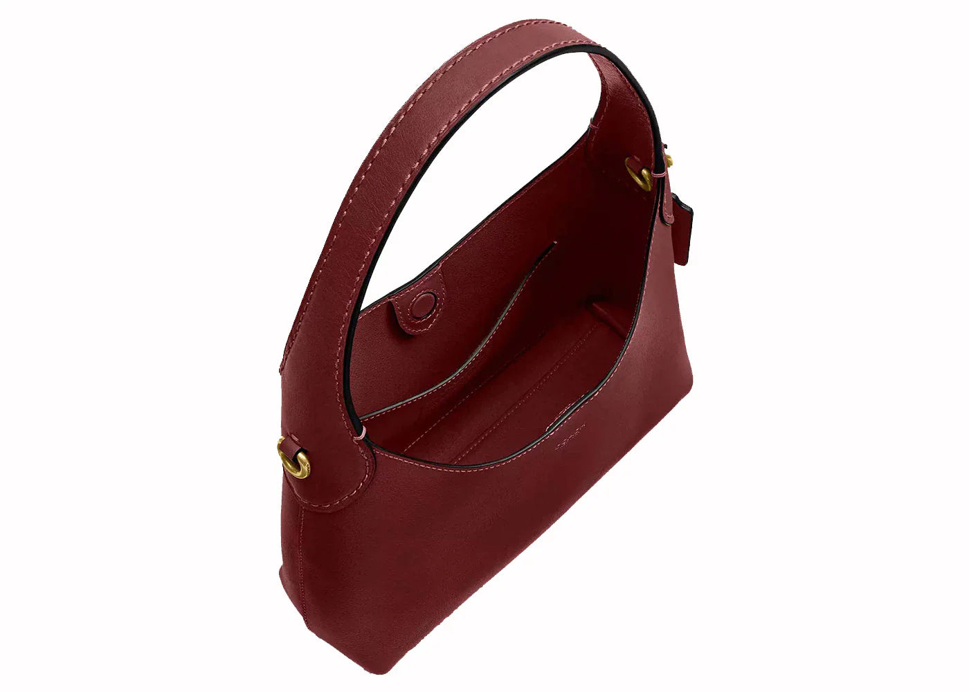 Coach Brooklyn Shoulder Bag 23 Brass/Dark Ruby