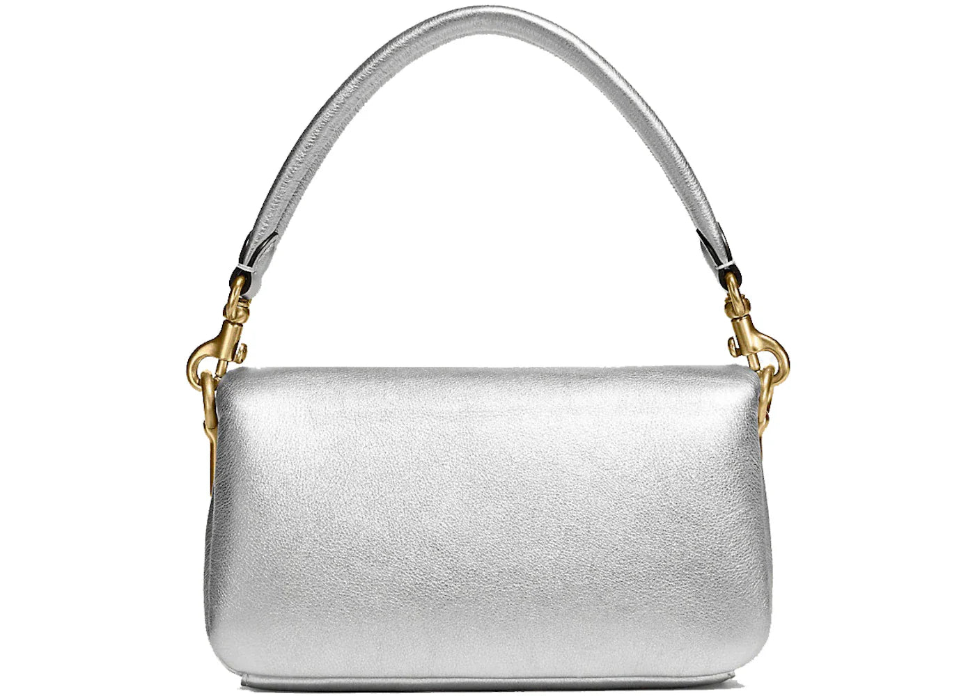 Coach Pillow Tabby Shoulder Bag 18 Metallic Silver