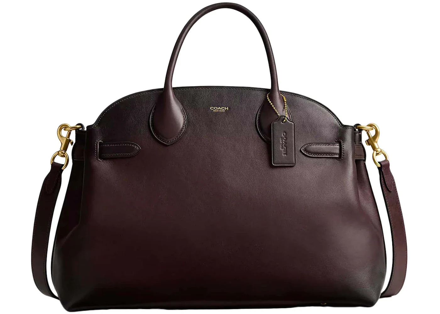 Coach Soft Empire Carryall Bag 40 Brass/Merlot