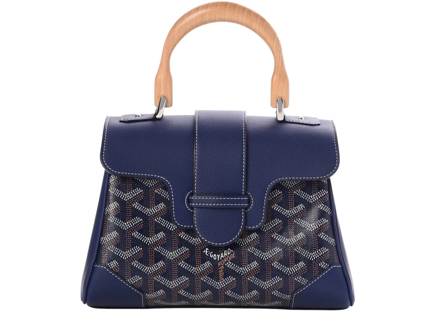 Goyard Saigon Goyardine Mini Navy