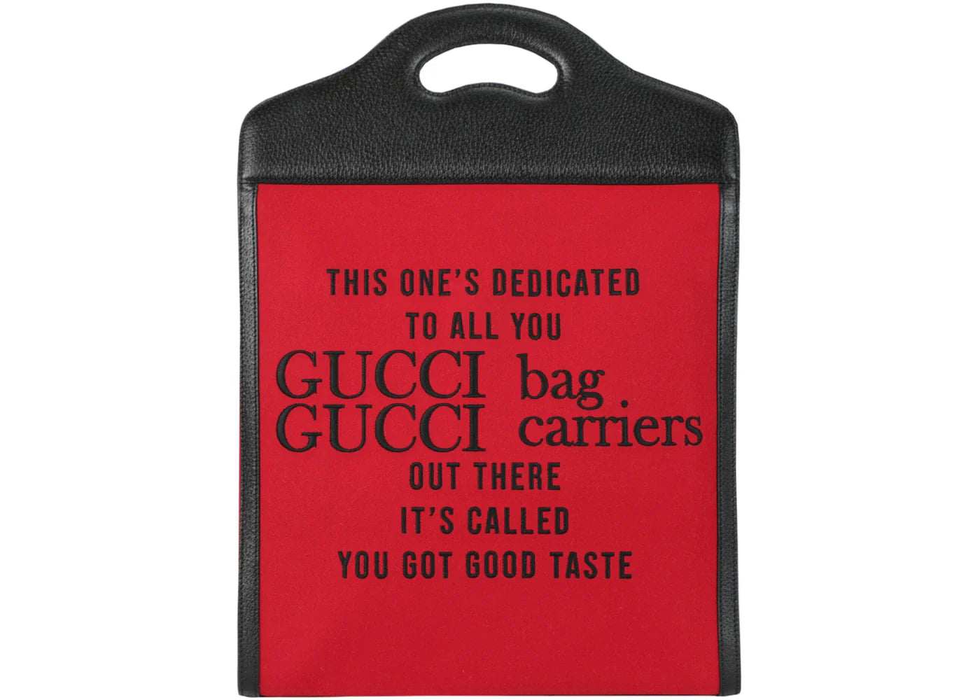 Gucci Aria 100Th Anniversary Embroidered Tote Red