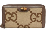 Gucci Diana Jumbo Gg Wallet Camel/Ebony