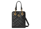 Gucci Gg Marmont Matelasse Mini Bag Black