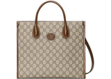 Gucci Gg Small Tote Bag Beige/Ebony