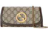 Gucci Blondie Continental Chain Wallet Beige/Ebony