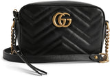 Gucci Gg Marmont Camera Bag Matelasse Mini Black