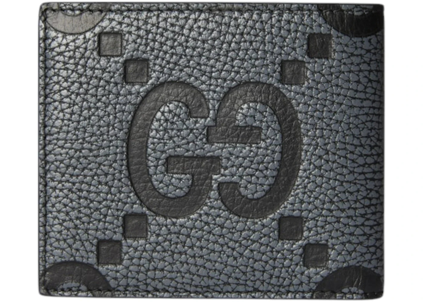 Gucci Maxi Gg Wallet Dark Grey And Black