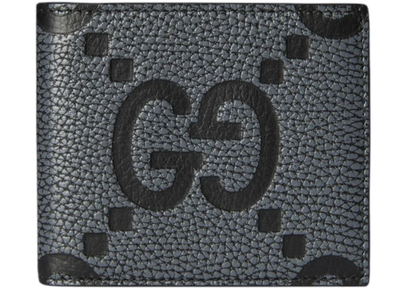 Gucci Maxi Gg Wallet Dark Grey And Black