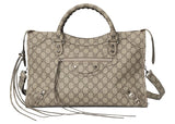 Gucci X Balenciaga The Hacker Project Medium Neo Classic Bag Variation 2 Beige/Ebony