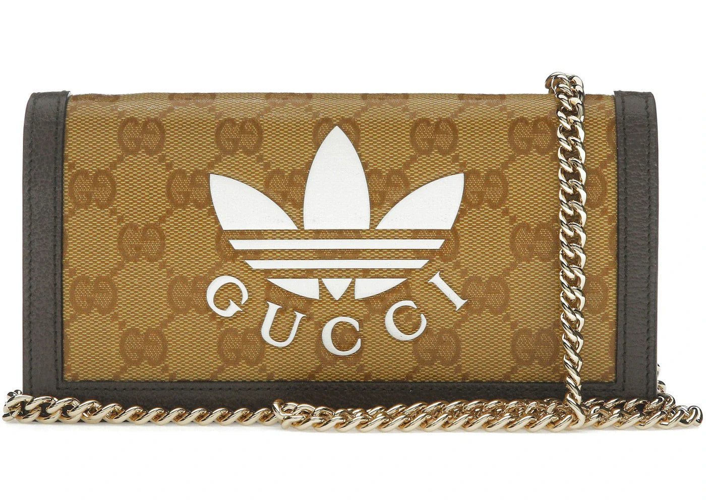 Gucci X Adidas Wallet With Chain Beige/Brown
