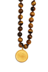 Alo Yoga Tiger’s Eye Mala Necklace