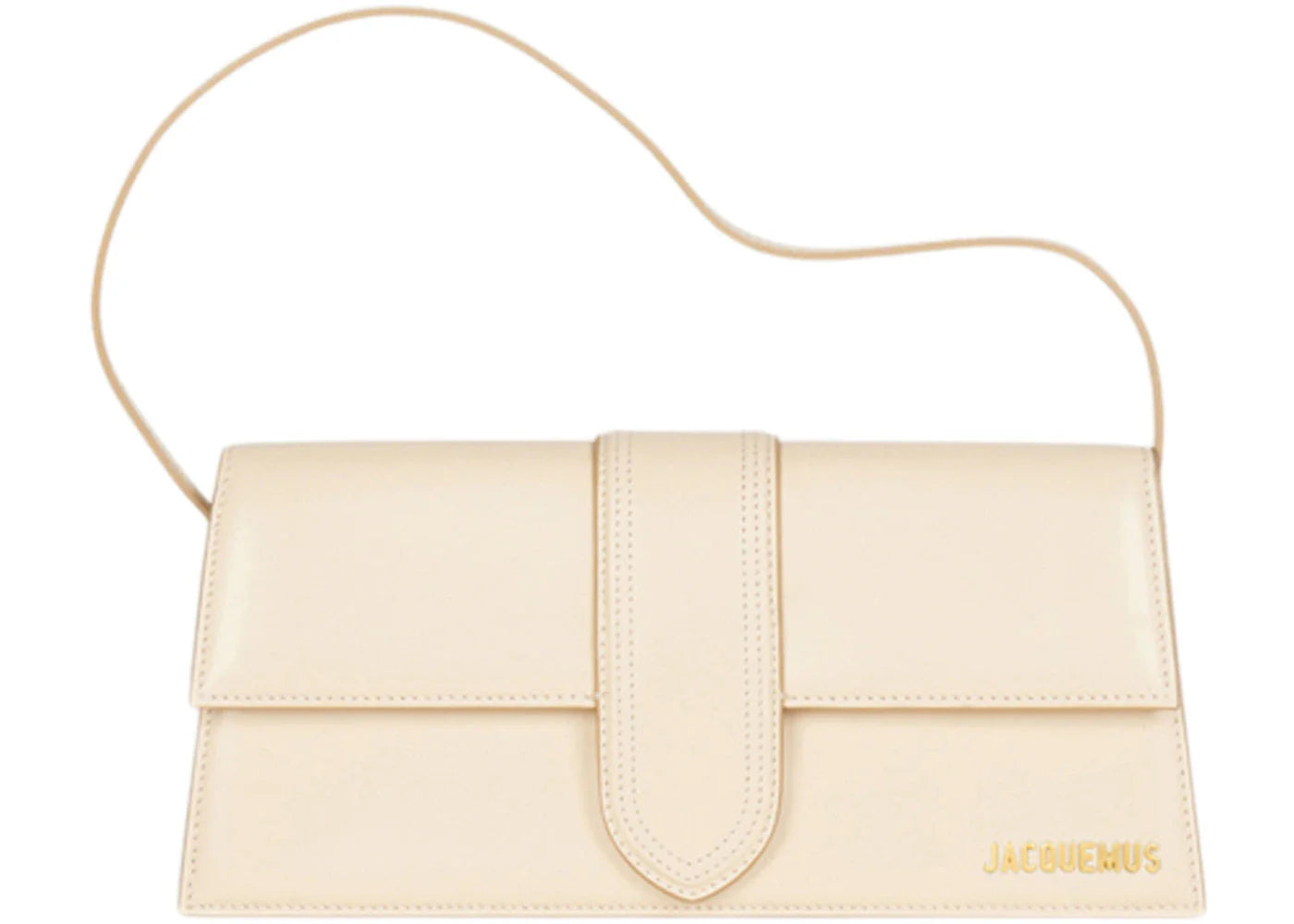 jacquemus le bambino long flap shoulder bag ivory