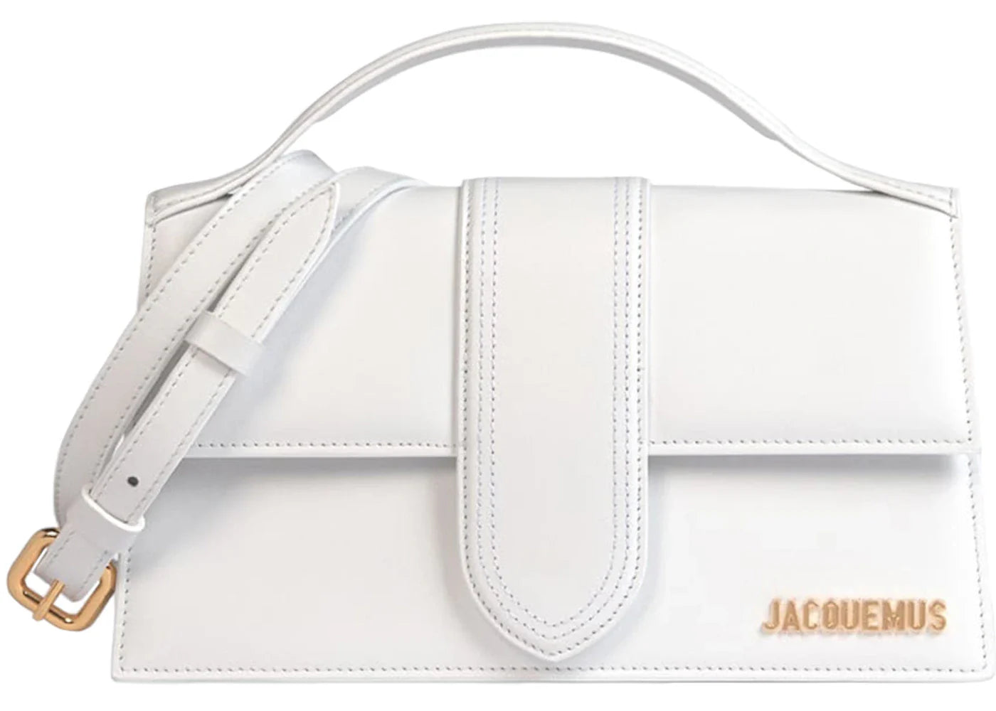 jacquemus le grand bambino crossbody strap handbag white