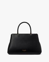 KateSpade Grace Fine Grain Leather Medium Satchel Black
