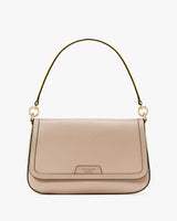 KateSpade HUDSON convertible shoulder bag Timeless Taupe Multi