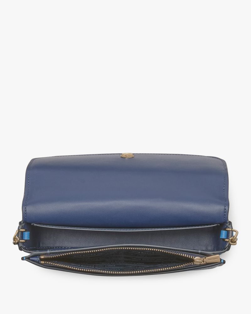 KateSpade Ava Flap Chain Wallet Back To School Blues