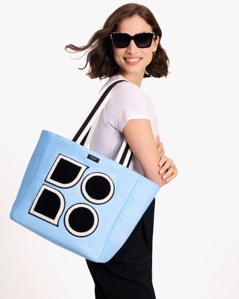 KateSpade Noel Large Tote Astral Blue Multi