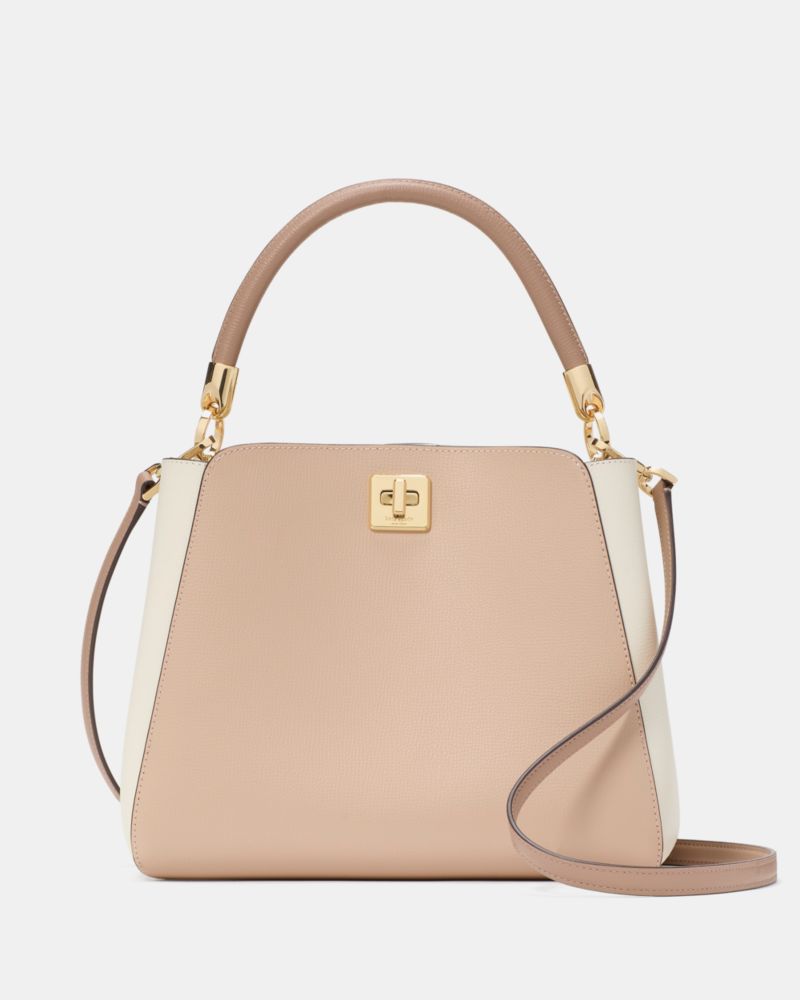 KateSpade Phoebe Medium Top Handle Bag Toasted Hazelnut Multi