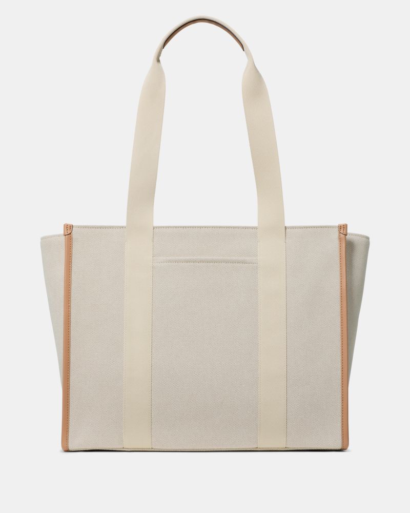 KateSpade Kip Canvas Large Tote Bag Light Fawn Multi