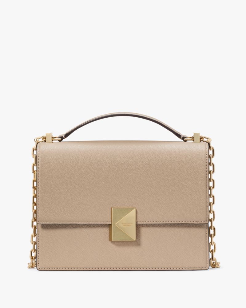 KateSpade Deco Chain Shoulder Bag Timeless Taupe