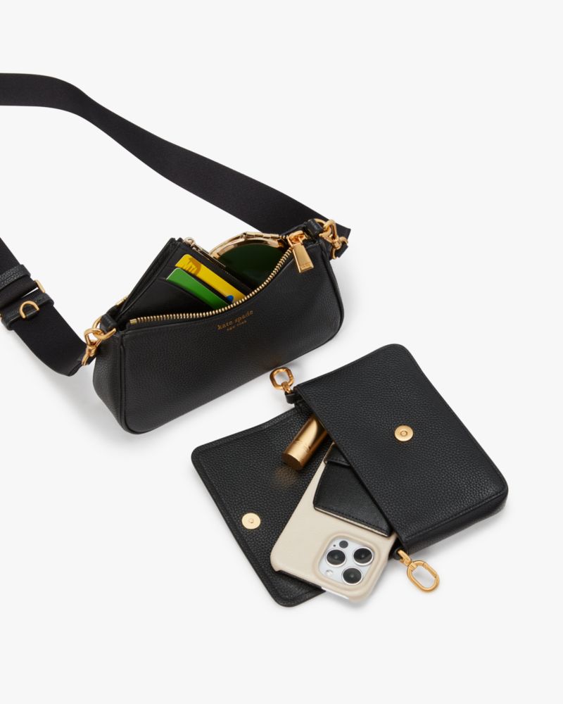 KateSpade Double Up Colorblocked Crossbody Tigers Eye Multi