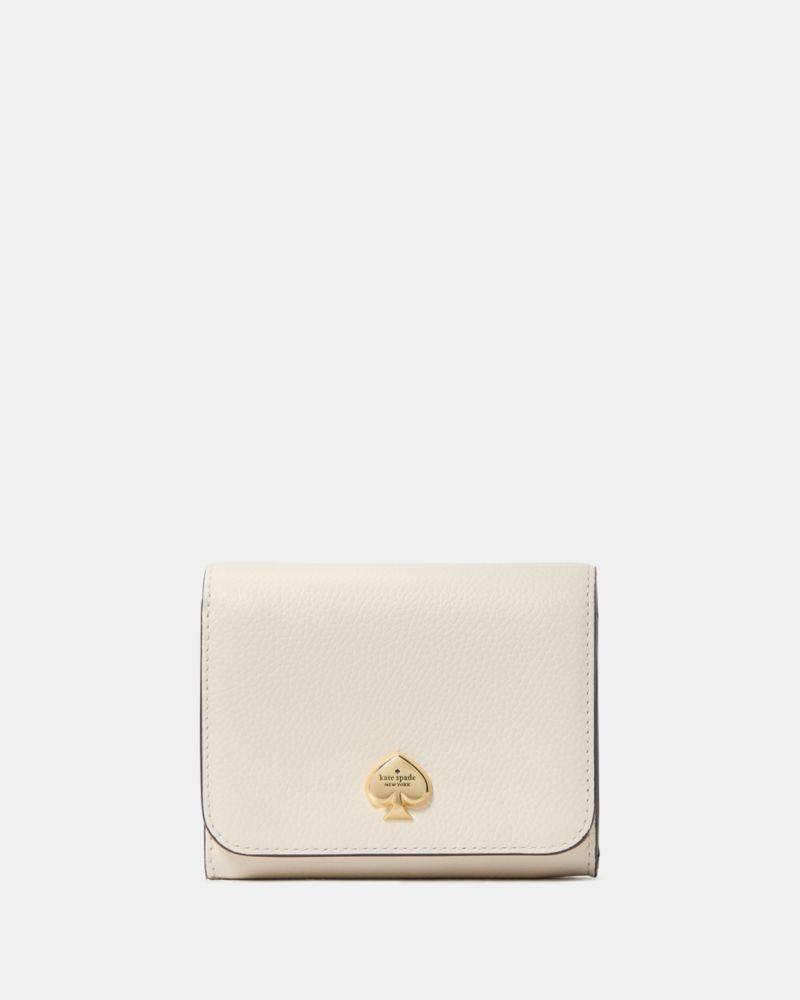 KateSpade Kayla Small L Zip Wallet Meringue