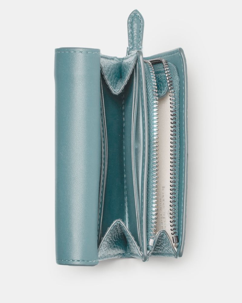 KateSpade Kayla Small L Zip Wallet Aventurine