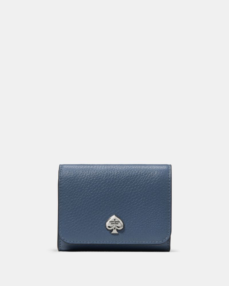 KateSpade Kayla Small L Zip Wallet Twilight Blue