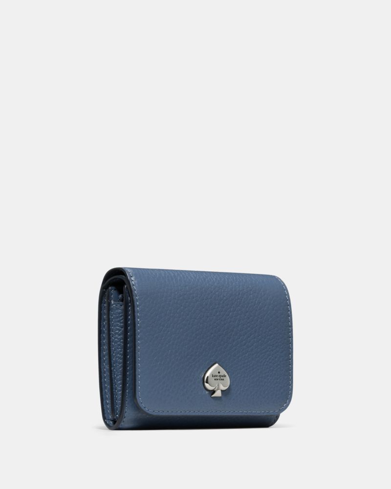 KateSpade Kayla Small L Zip Wallet Twilight Blue