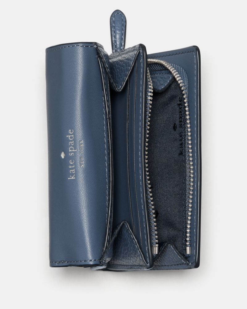 KateSpade Kayla Small L Zip Wallet Twilight Blue