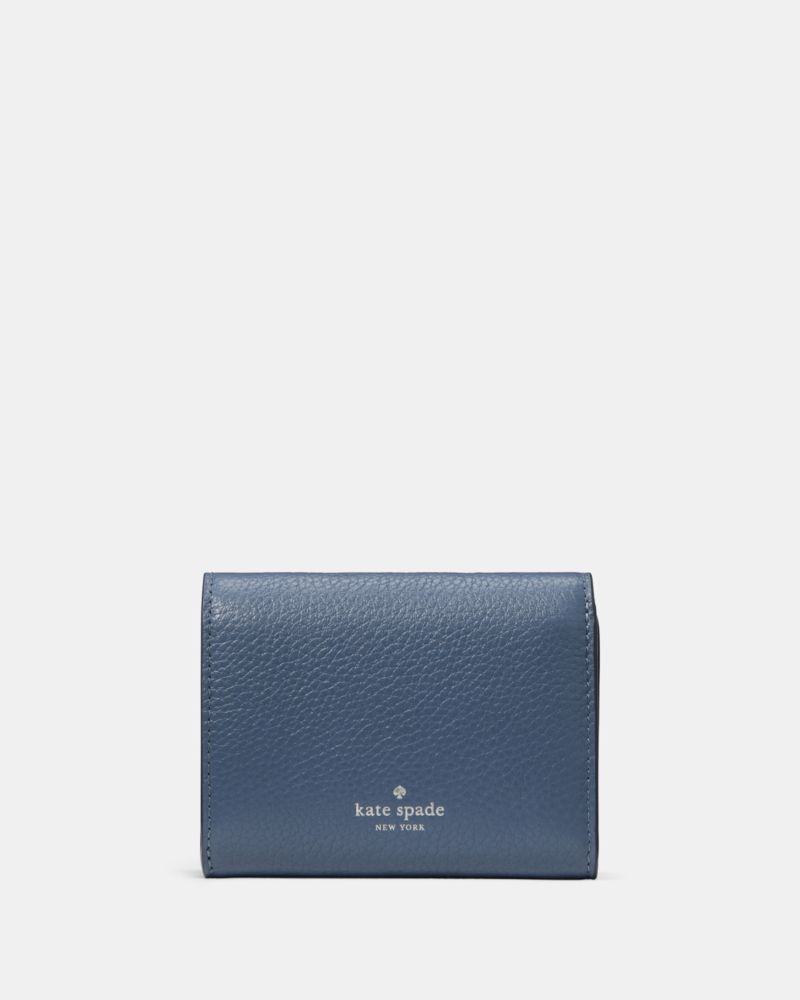 KateSpade Kayla Small L Zip Wallet Twilight Blue