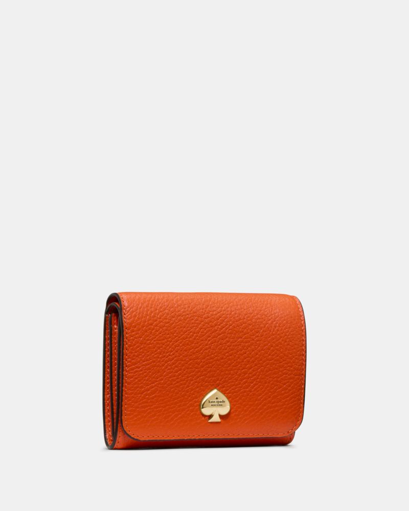 KateSpade Kayla Small L Zip Wallet Fiery Orange