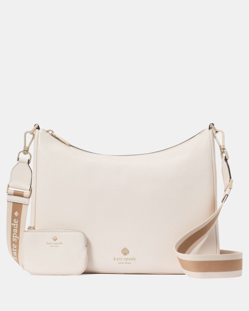 KateSpade Emma Large Crossbody Bag Parchment