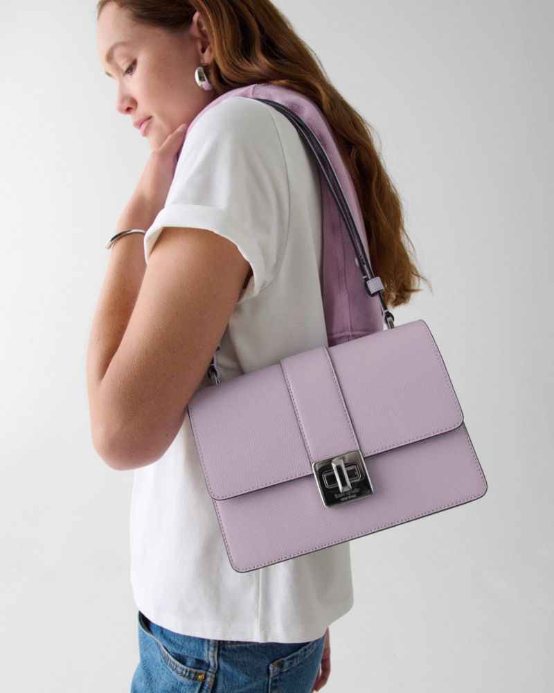 KateSpade Phoebe Turnlock Shoulder Bag Light Frozen Lilac