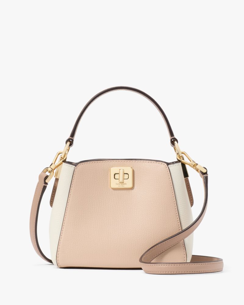 KateSpade Phoebe Mini Top Handle Crossbody Toasted Hazelnut Multi