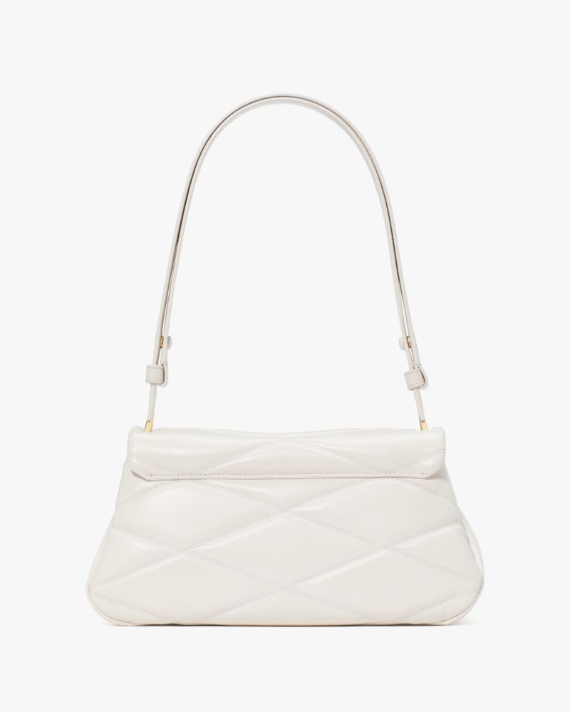 KateSpade Grace Quilted Convertible Shoulder Bag Cream