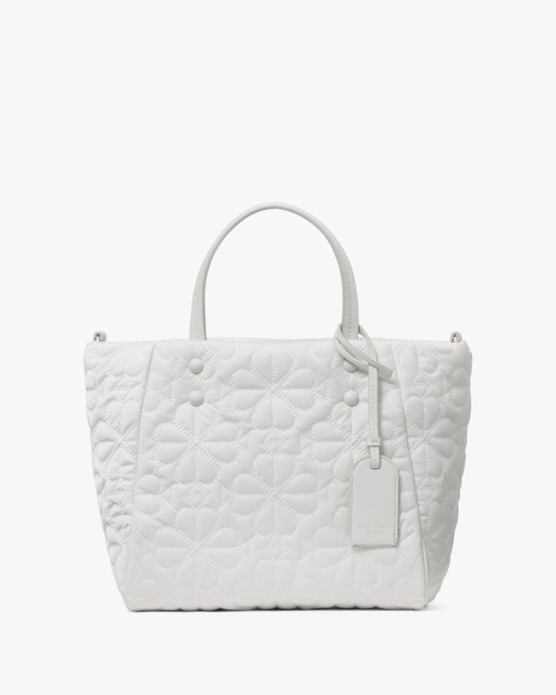 KateSpade Tilly Quilted Small Tote Bag White Dove