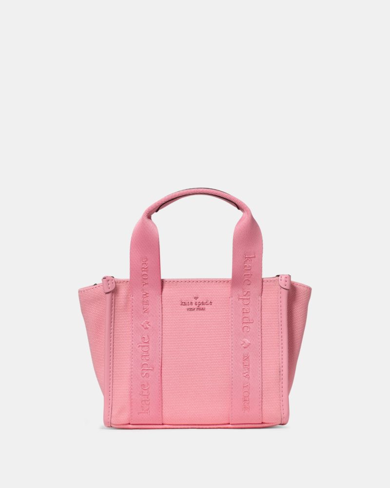 KateSpade Kip Canvas Mini Tote Bag Grapefruit Soda
